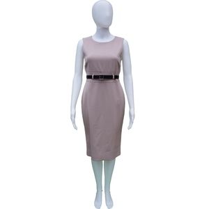 DOLCE & GABBANA STRETCH WOOL SLEEVELESS DRESS